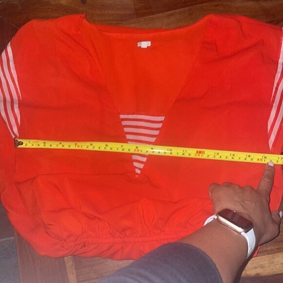 H81 Red Short-Sleeved Stripe Detail Mini Dress - Picture 10 of 12